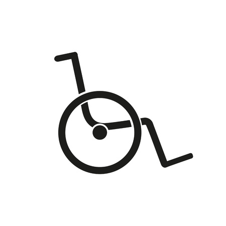 Disabled person care concept iconのイラスト素材
