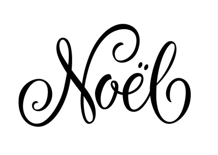 Noel Calligraphic Letteringのイラスト素材