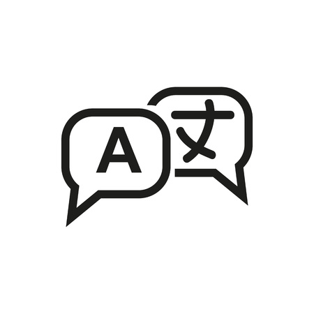 Language sign iconのイラスト素材