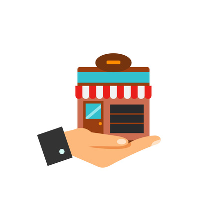 Online Store Vector Iconのイラスト素材