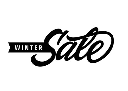 Winter Sale Letteringのイラスト素材