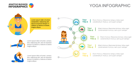 Yoga Concept Chart Slide Templateのイラスト素材