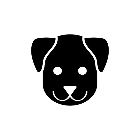 Symbol of year icon. Pet, dog, puppy. Animal concept. Can be used for topics like horoscope, astrology, veterinary medicineのイラスト素材