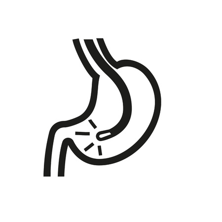 Esophagogastric duodenoscopy iconのイラスト素材