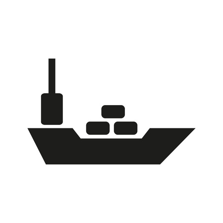 Container ship iconのイラスト素材