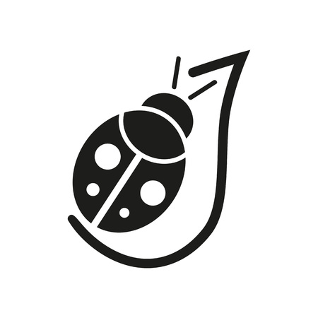 Ladybug for biology classroom iconのイラスト素材