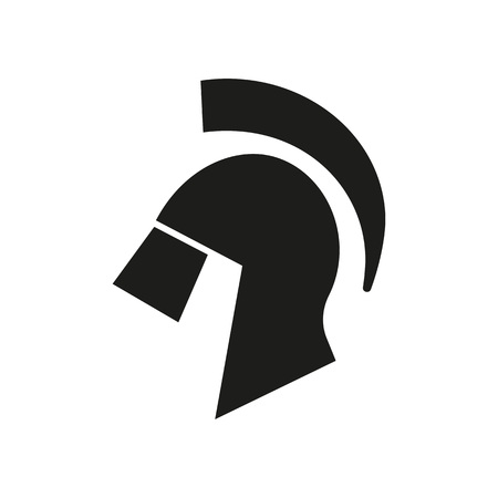 Spartan helmet for history classroom iconのイラスト素材