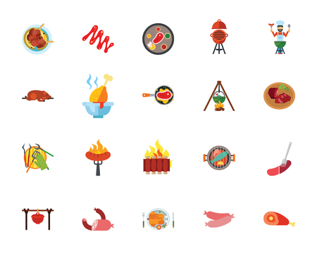 Food icon setのイラスト素材