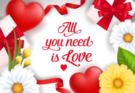All You Need is Love Banner Designのイラスト素材