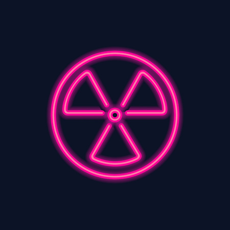 Radiation hazard symbol icon designのイラスト素材