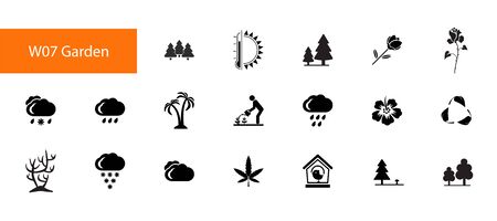 Garden icon set vector illustrationのイラスト素材