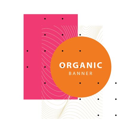 Unique abstract geometric background. Design template  flyer or presentation. Modern style vector illustrationのイラスト素材