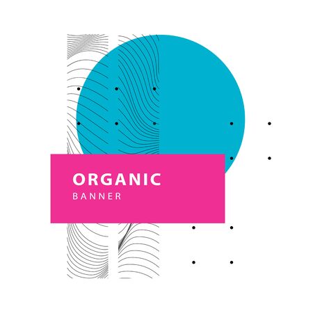 Trendy abstract geometric cover. Design template for logo, flyer or presentation. Modern style vector illustrationのイラスト素材