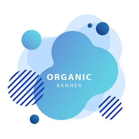 Unique abstract colorful geometric background. Dynamical forms, flowing liquid shapes, wavy line. Template for logo, flyer or presentation. Vector illustrationのイラスト素材