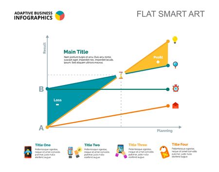 Line chart. Diagram, graph, layout. Creative concept for infographics, presentation, project, report. Can be used for topics like business, finance, investmentの写真素材