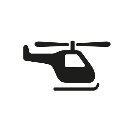 Icon of black helicopter. Aircraft, tourism, flying. Traveling concept. Can be used for topics like airport, vacation, terminalの写真素材