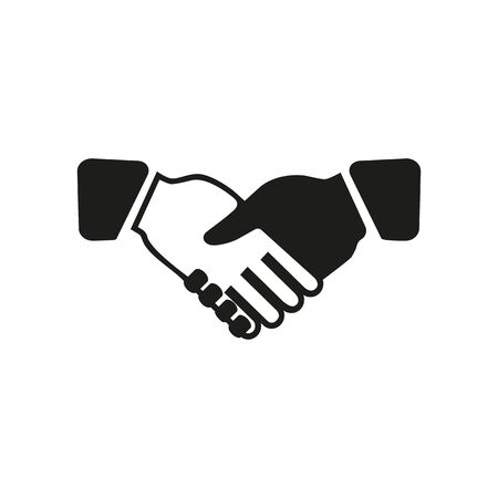 Simple icon of handshake. Partnership, success, deal. Business training concept. Can be used for topics like business, relationships, cooperationの写真素材