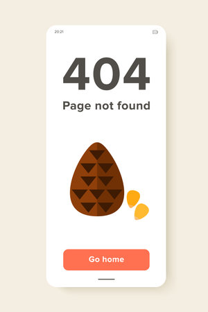 Multicolored vector icon of cone and pine nutsのイラスト素材