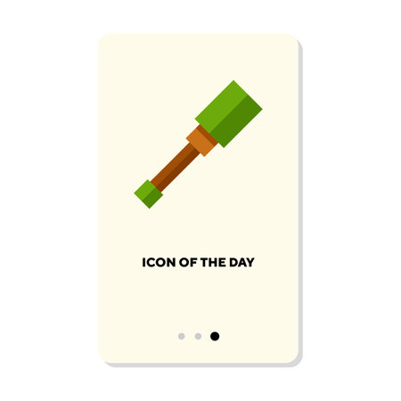 Dangerous explosive tool flat icon. Stick grenade isolated vector sign. Equipment and weapon concept. Vector illustration symbol elements for web design and appsのイラスト素材