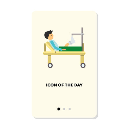 Traumatology icon. Equipment, disable, fracture isolated vector sign. Disability and support concept. Vector illustration symbol elements for web design and appsのイラスト素材