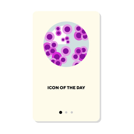 Microbes and microorganisms flat vector icon. Purple microorganisms isolated sign. concept. Vector...