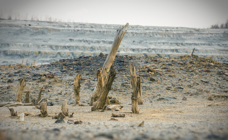 Karabash industrial desert because of environmental disasterの写真素材