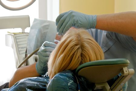 Dentist working の写真素材