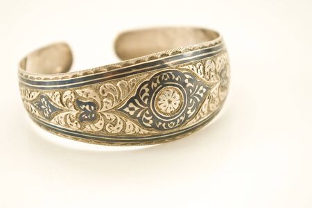 engraved silver bracelet
