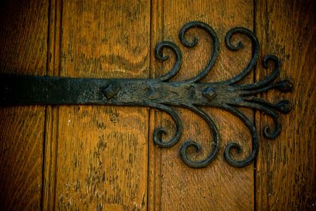 castle door detail, close up. Door in Stirling castle, Scotlandの写真素材