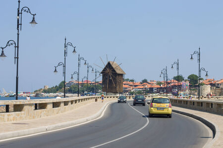 small seaside town Nessebar  view in Bulgariaのeditorial素材