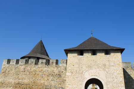 old medival castle near big river