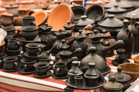 handmade potteryの写真素材