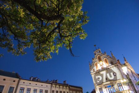 old european town evening landscapeのeditorial素材