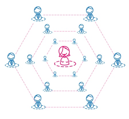 women leader network のイラスト素材