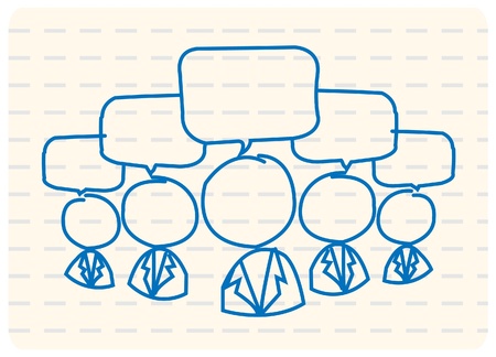 Community social network のイラスト素材