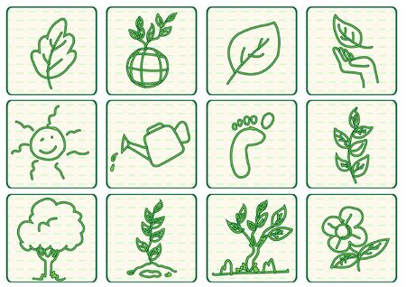 green ecology concept vectorのイラスト素材