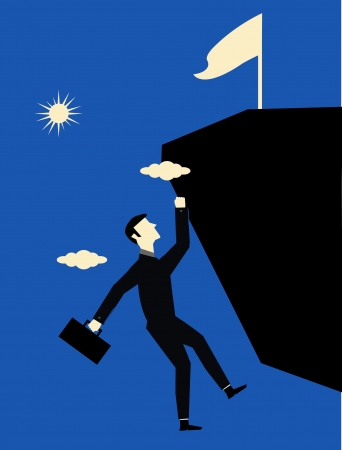 Businessman Climbのイラスト素材