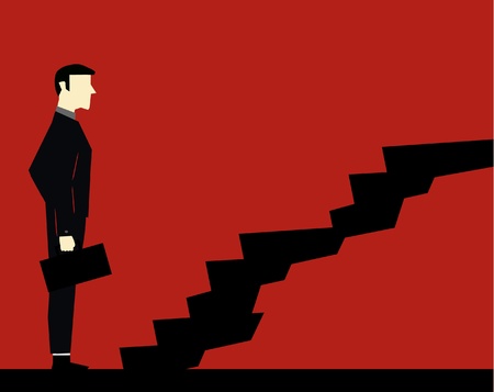 Businessman Stairのイラスト素材