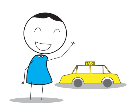 Taxi Manのイラスト素材