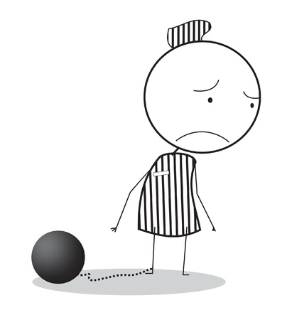 jail manのイラスト素材