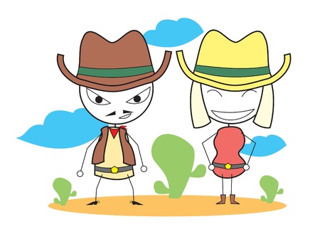 cowboysのイラスト素材