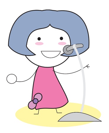 girl singのイラスト素材