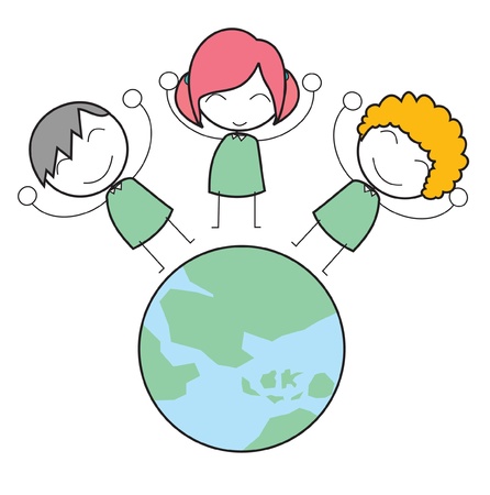 kid worldのイラスト素材