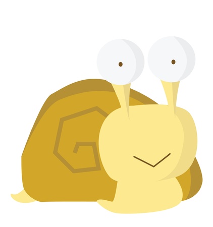 funny snailのイラスト素材