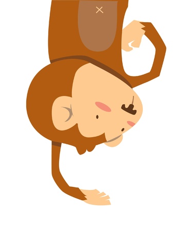 monkey jumpのイラスト素材