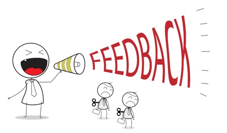 businessman feedback のイラスト素材