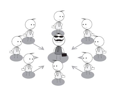 businessman attractionのイラスト素材