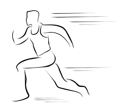 runner symbol のイラスト素材