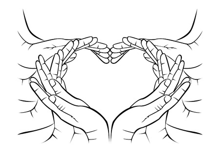 Love Hands Symbolのイラスト素材