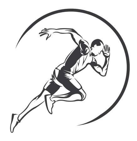 runner symbolのイラスト素材